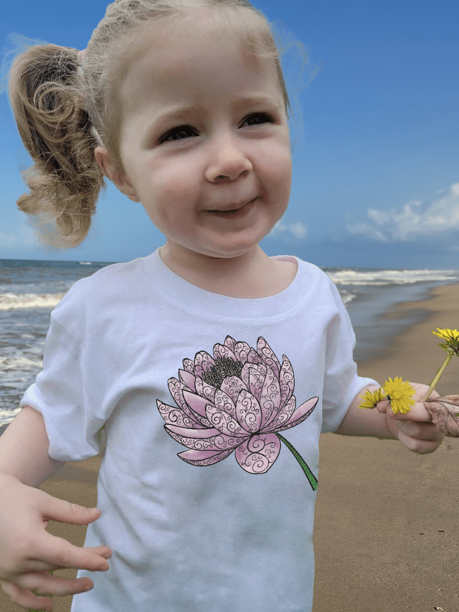 Kids Blissful Bloom Organic Cotton Tee