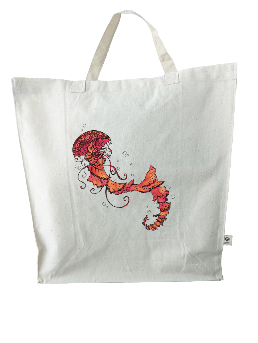 Watery Waltz Organic Cotton Tote Bag