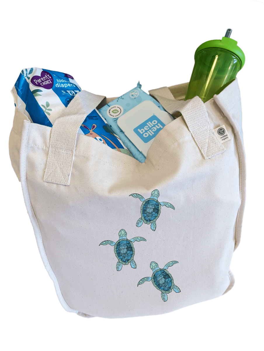 Tiny Travelers Heavyweight Organic Cotton Diaper Bag