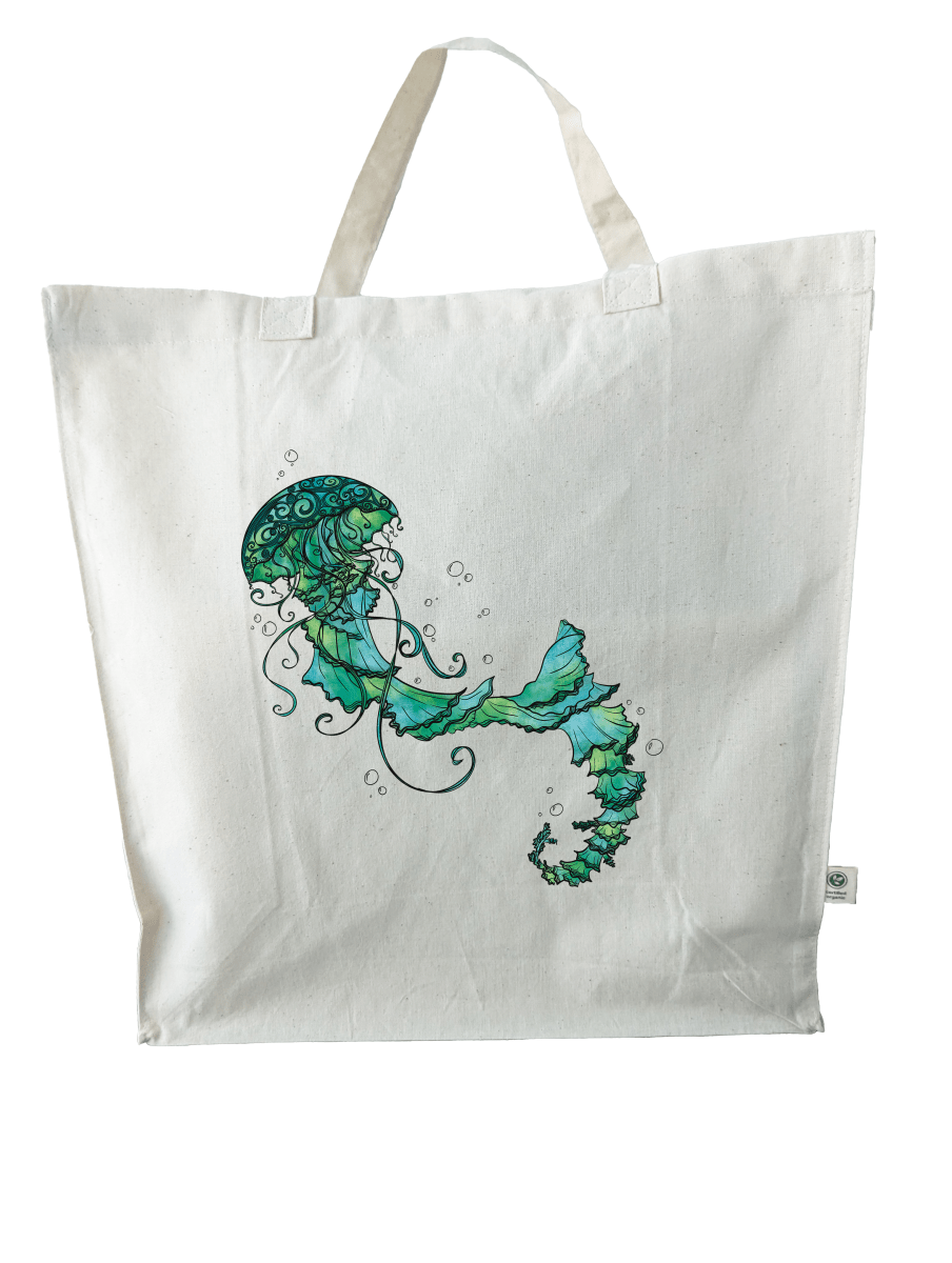 Watery Waltz Organic Cotton Tote Bag