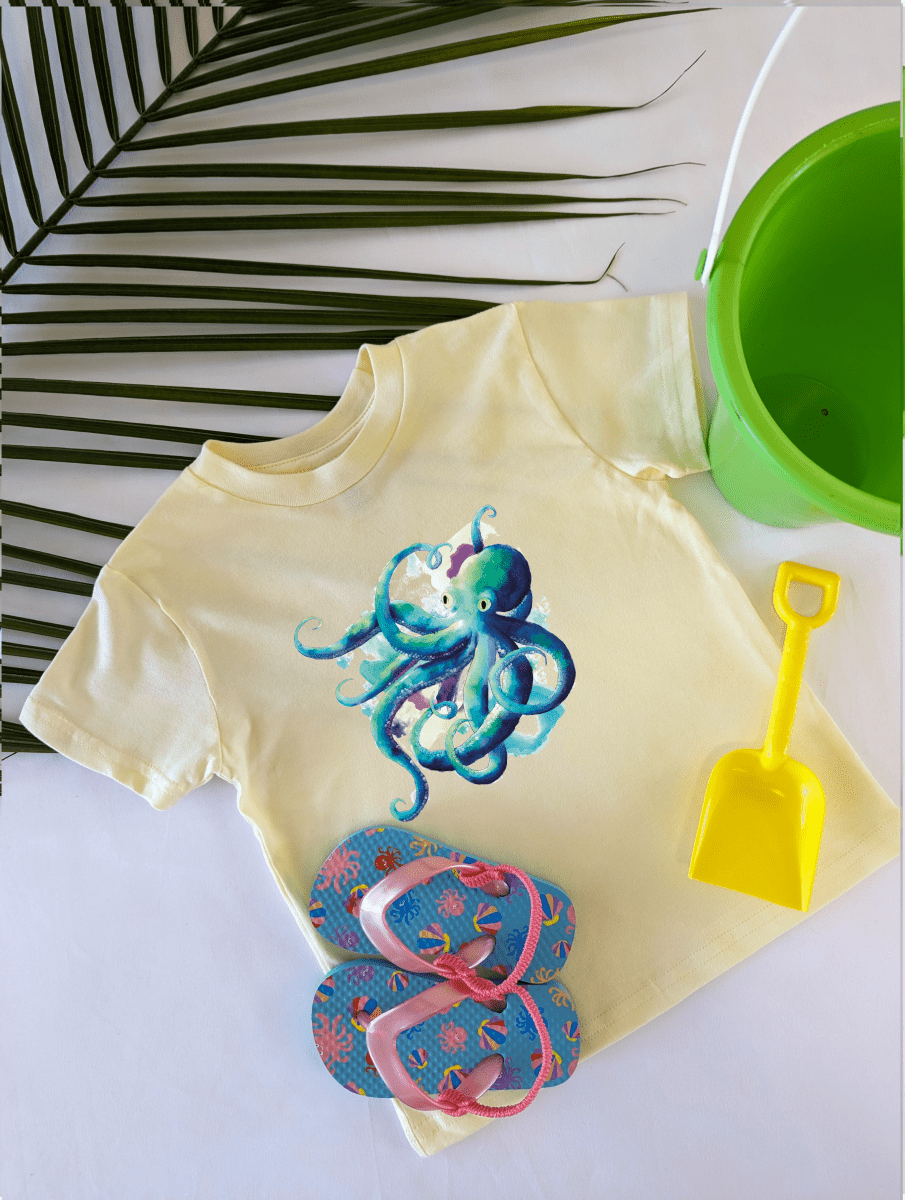 Kids Octopus Organic Cotton Tee