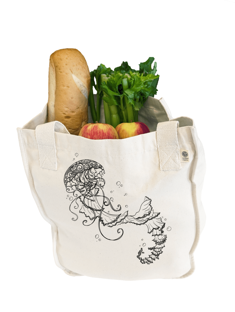 Watery Waltz Heavyweight Organic Cotton Tote Bag