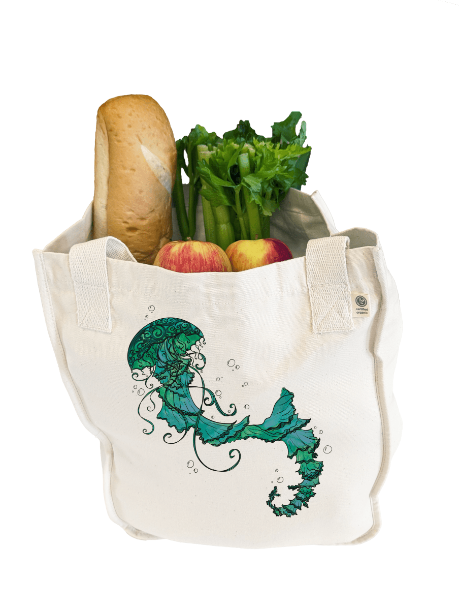 Watery Waltz Heavyweight Organic Cotton Tote Bag