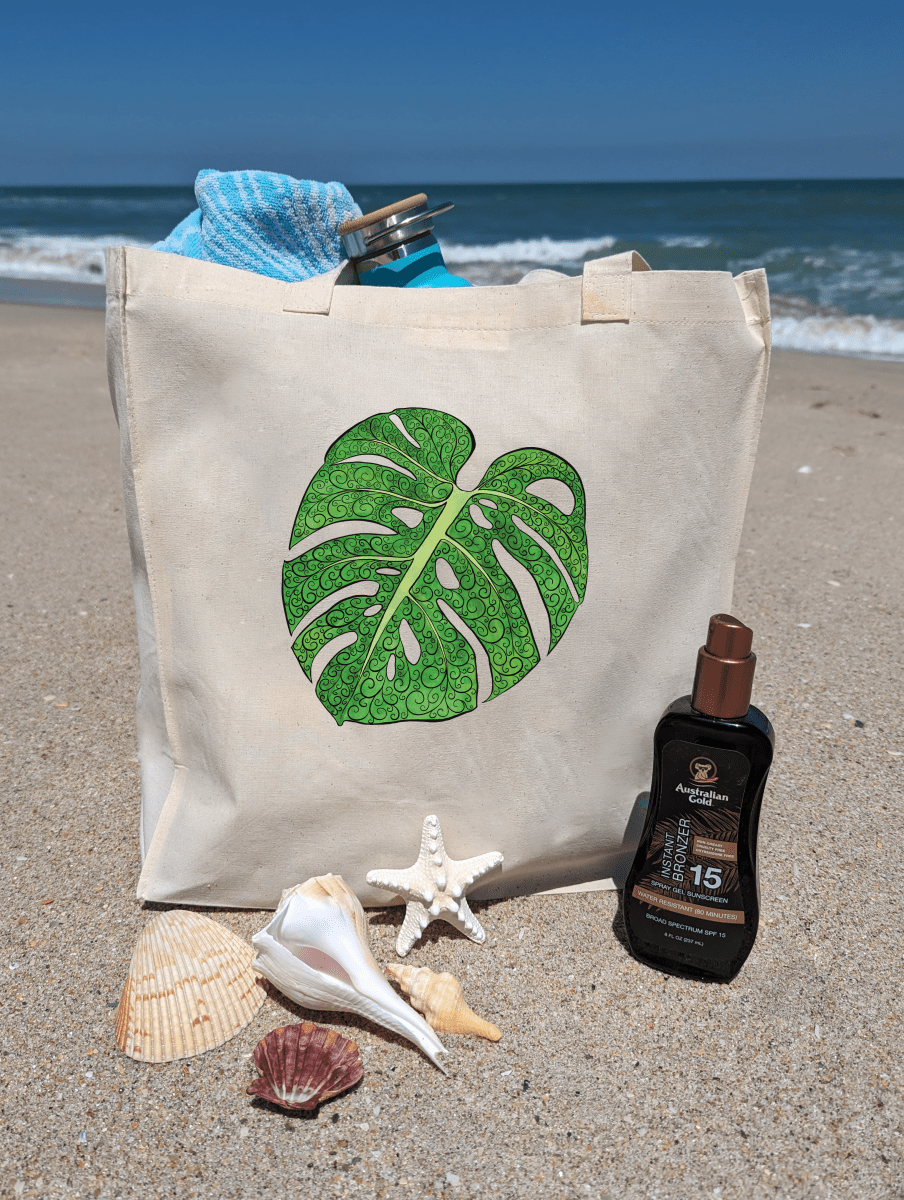 Emerald Elegance Organic Cotton Tote Bag