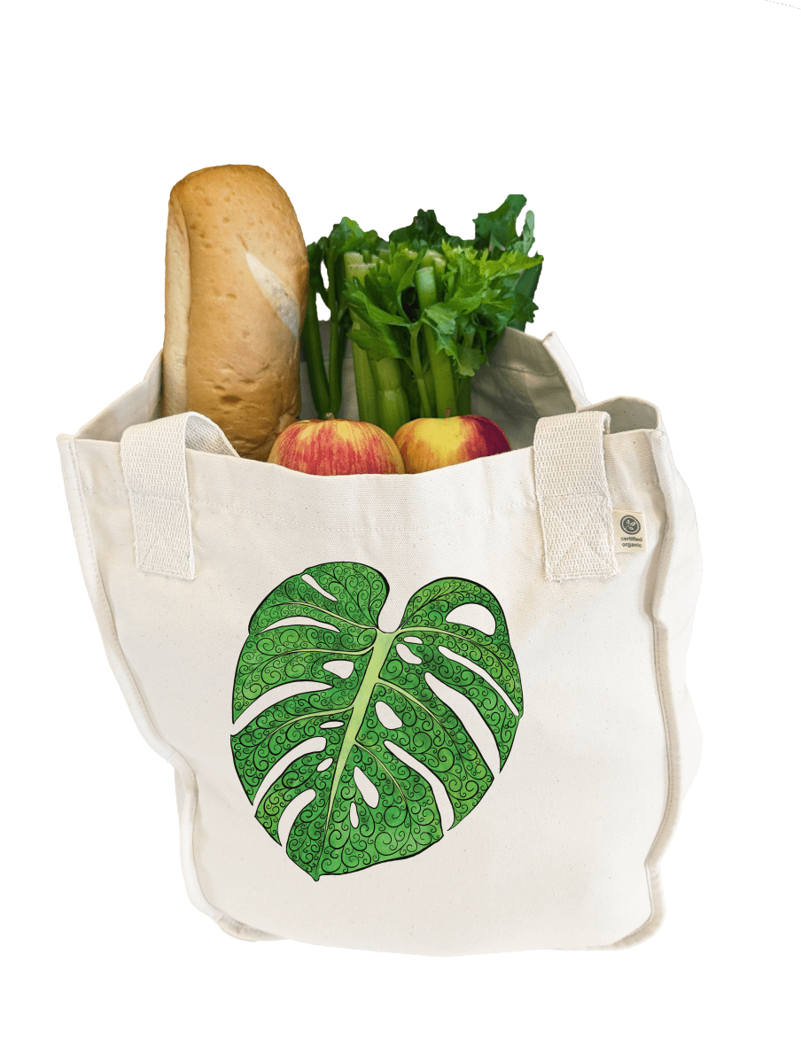 Emerald Elegance Heavyweight Organic Cotton Beach Bag