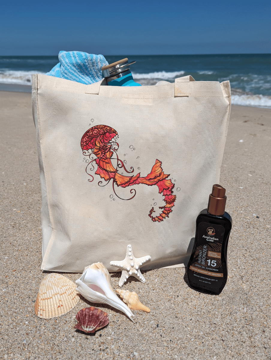 Watery Waltz Organic Cotton Tote Bag