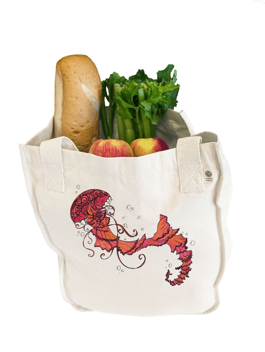 Watery Waltz Heavyweight Organic Cotton Tote Bag