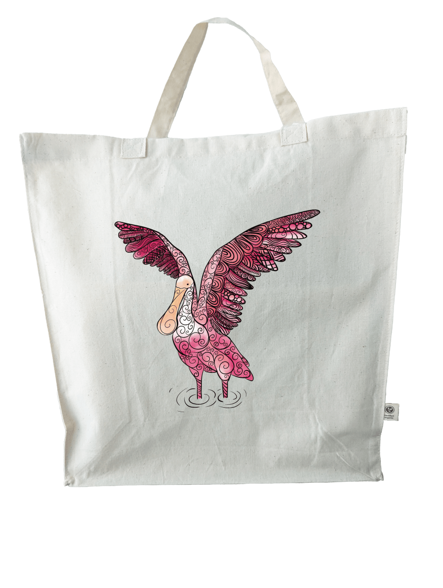 Roseate Reverie Organic Cotton Tote Bag